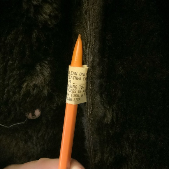 Dark Brown Shearling Full Length Coat - Picture 11 of 12